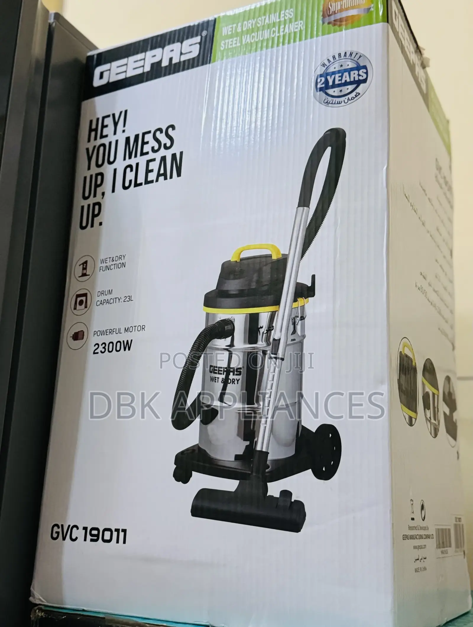 Geepas 23L Wet Dry Vacuum Cleaners