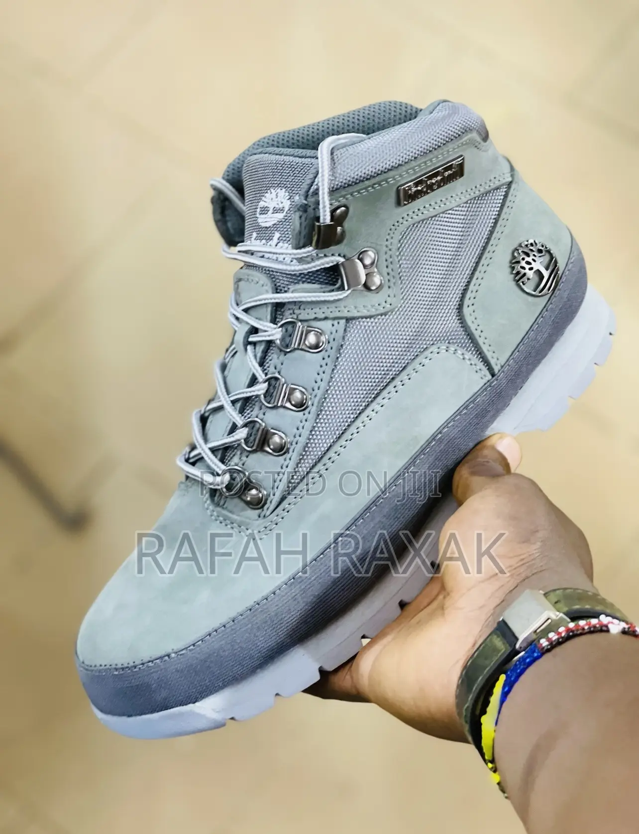 Original Grey Timberland Premium Casual Leather Boots