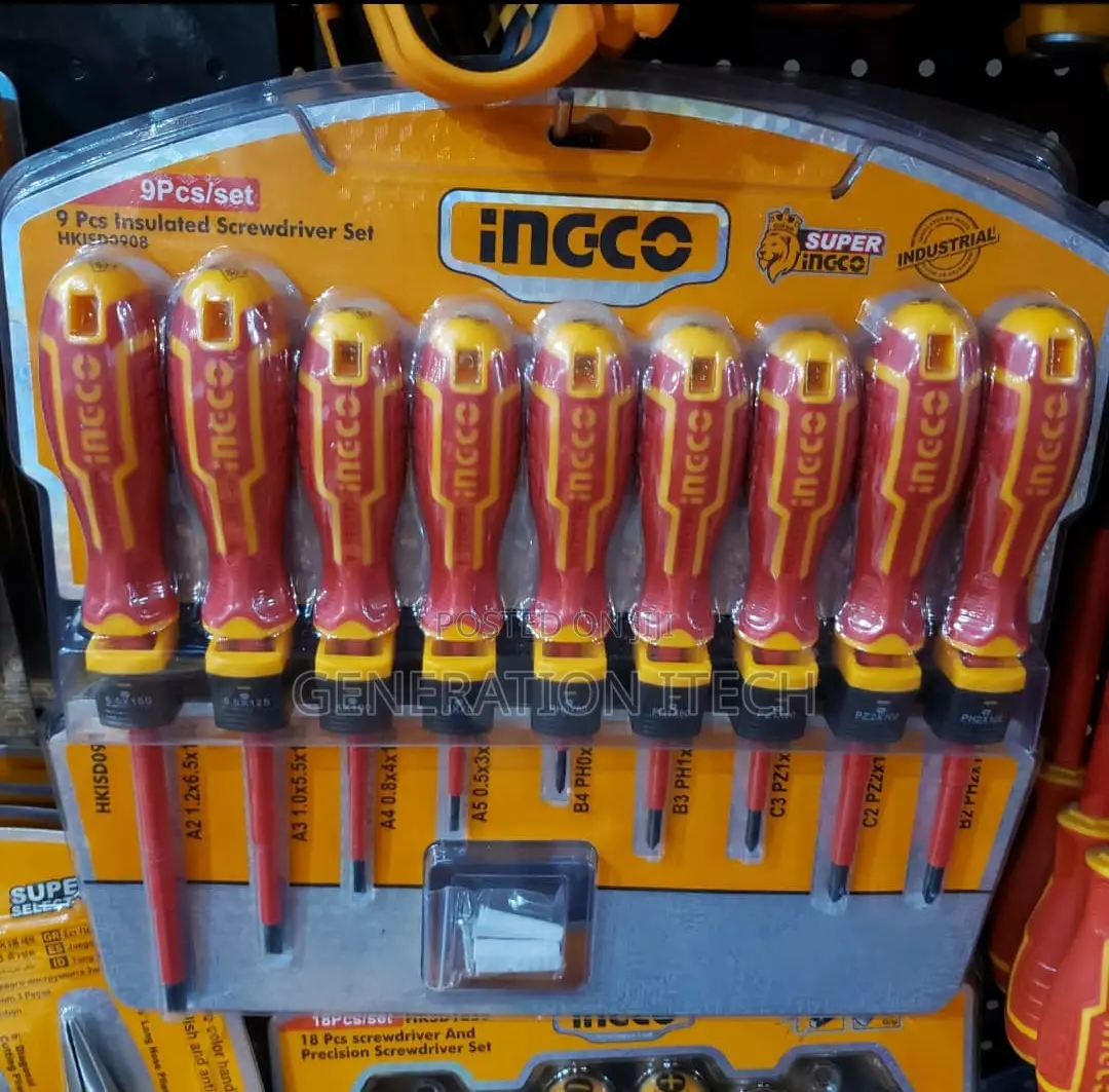 Ingco HKISD0908 Insulated Screwdriver 9pcs Set