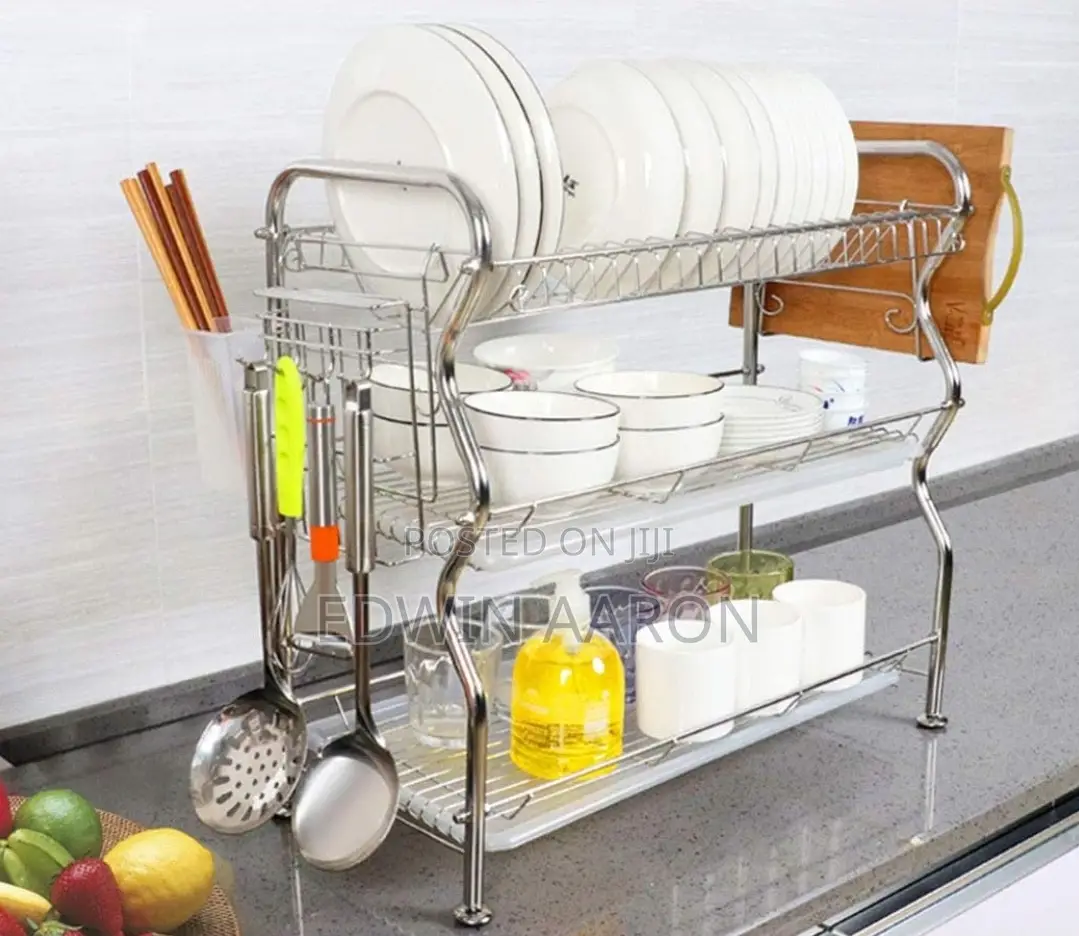 3 Layers Stainless Steel Dish Rack