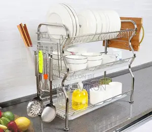 3 Layers Stainless Steel Dish Rack