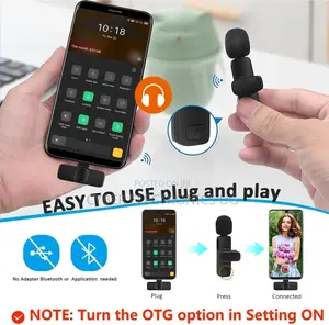 Professional Wireless Lavalier Lapel Microphone for Android