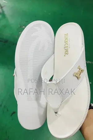 Original Classic White Hermes Italian Sandals