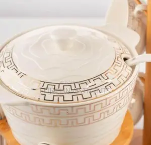 6 Pc Ceramic Soup Dinner Set