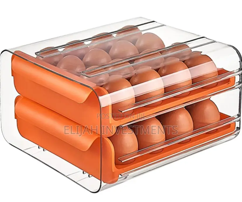 Double Drawer Egg Box Organizer