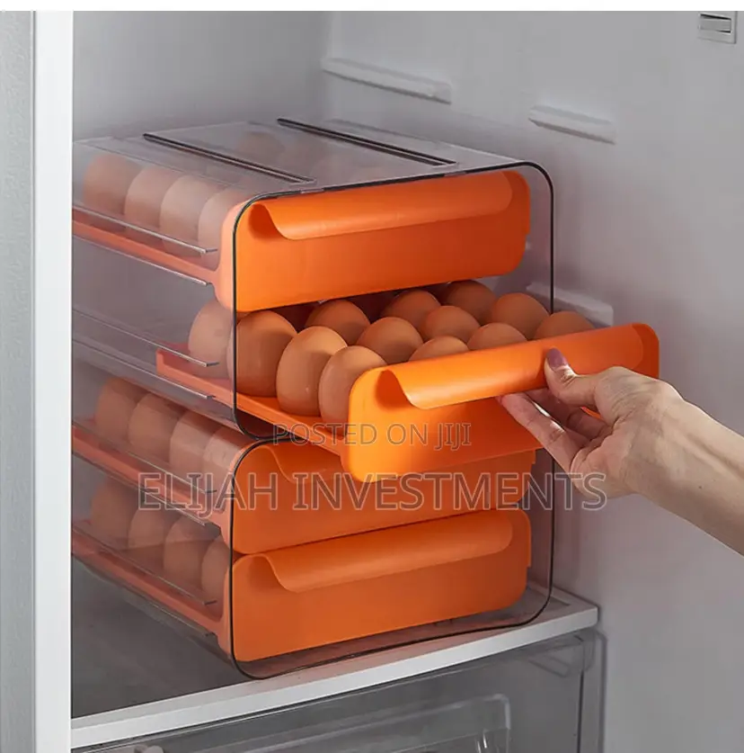 Double Drawer Egg Box Organizer