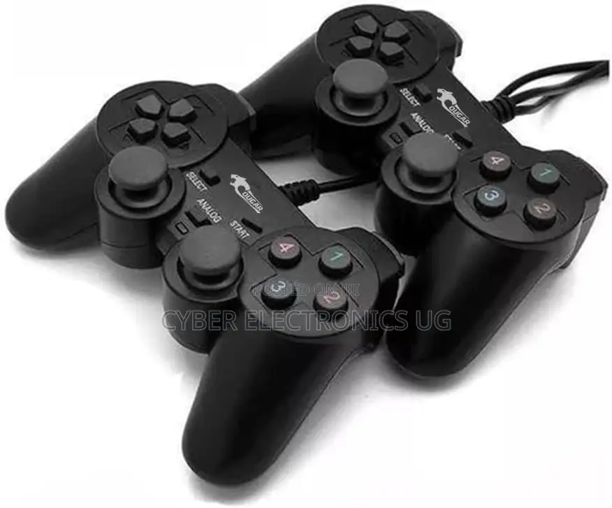 2pcs USB Wired Double Controller Gamepad for PC Laptop