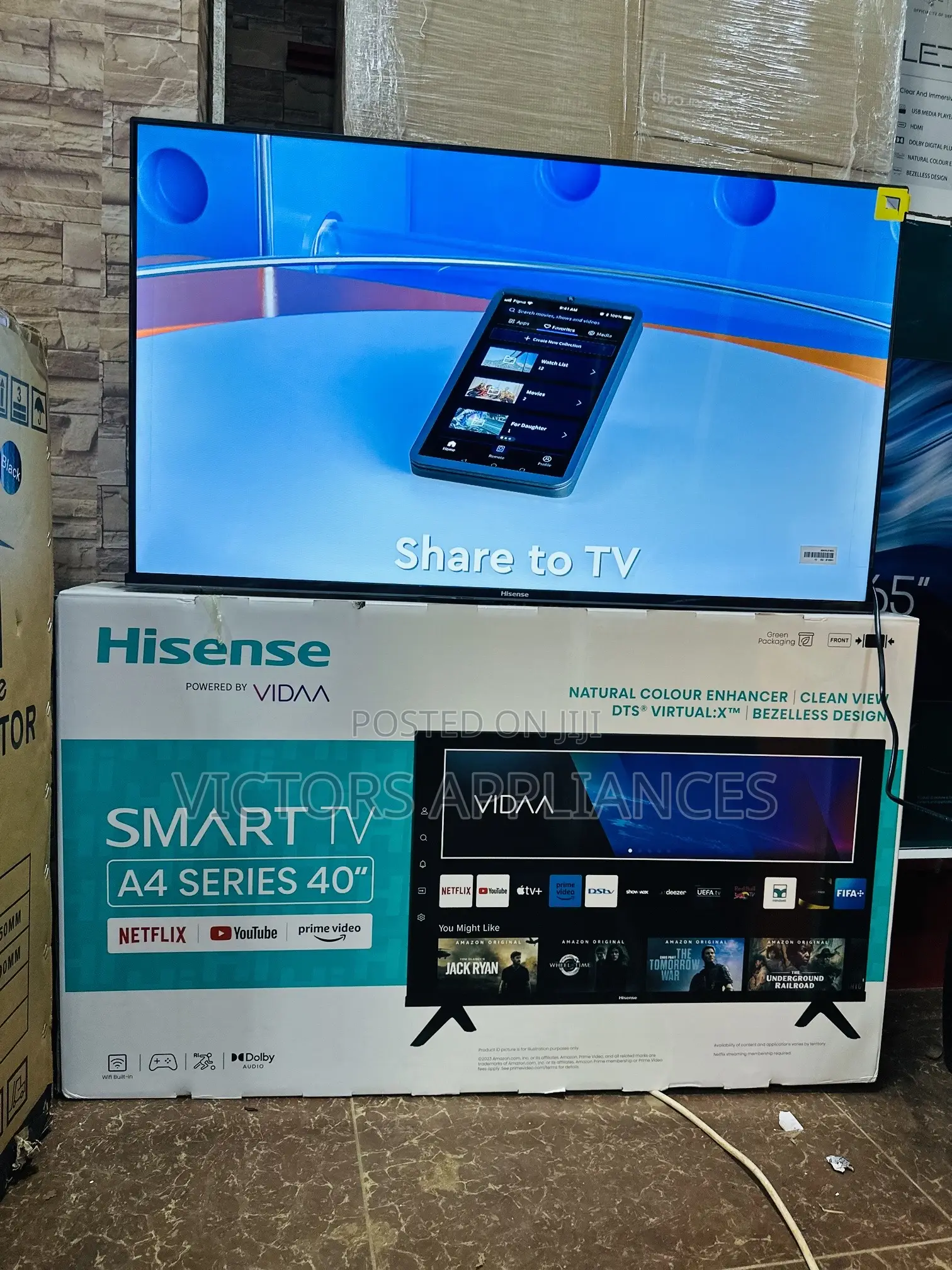 Original Hisense 40” Digital Smart Tv