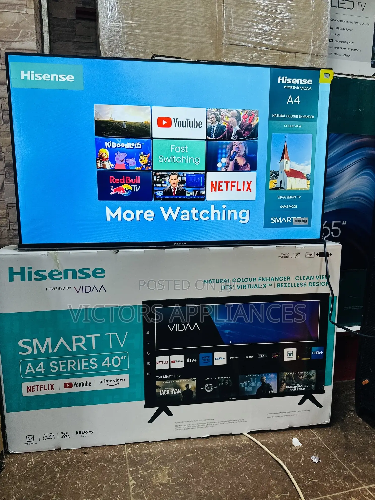 Hisense 40” Digital Smart Tv With Internet Enabled