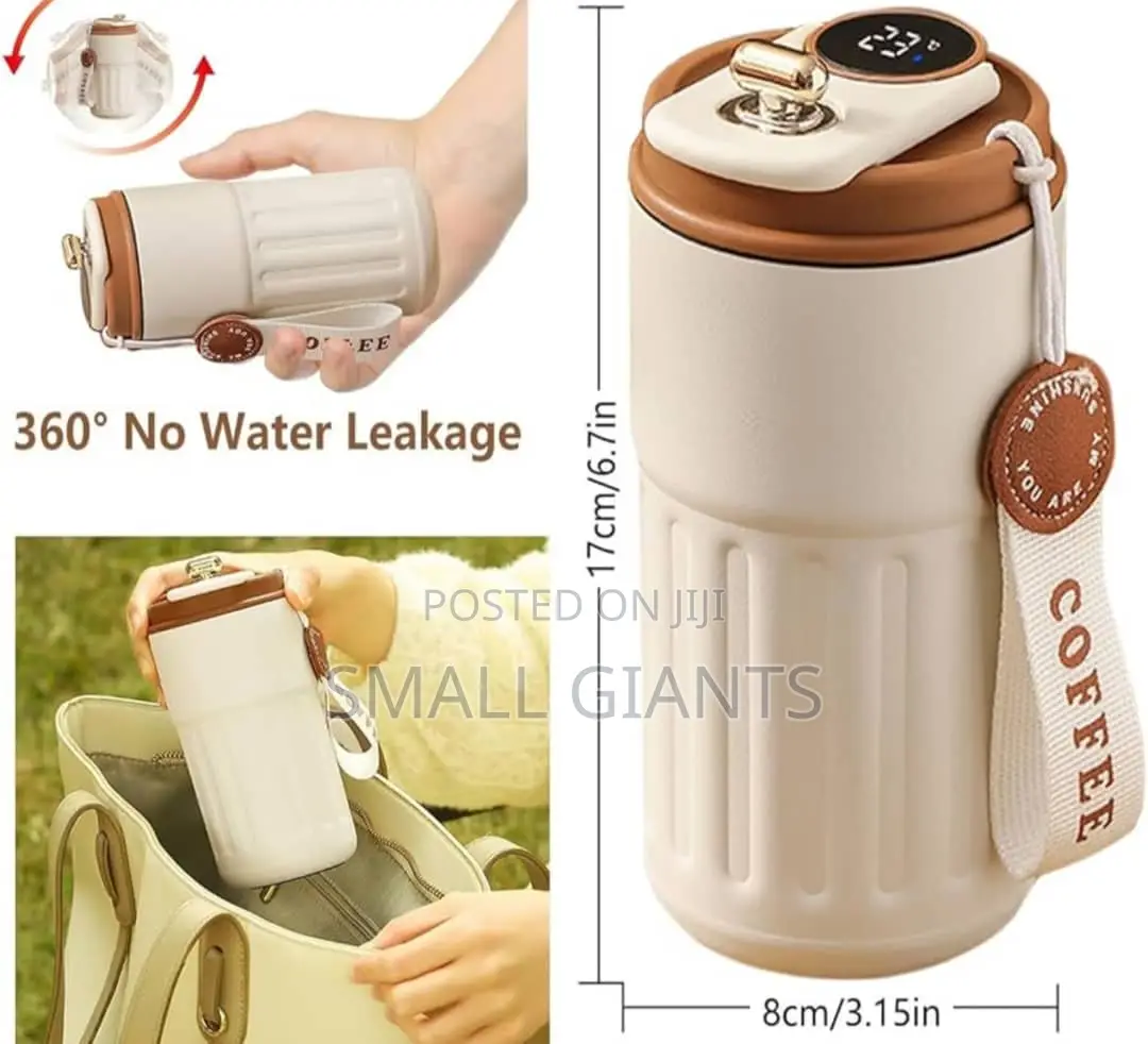 Smart Coffee Thermos Cup With Temperature Display