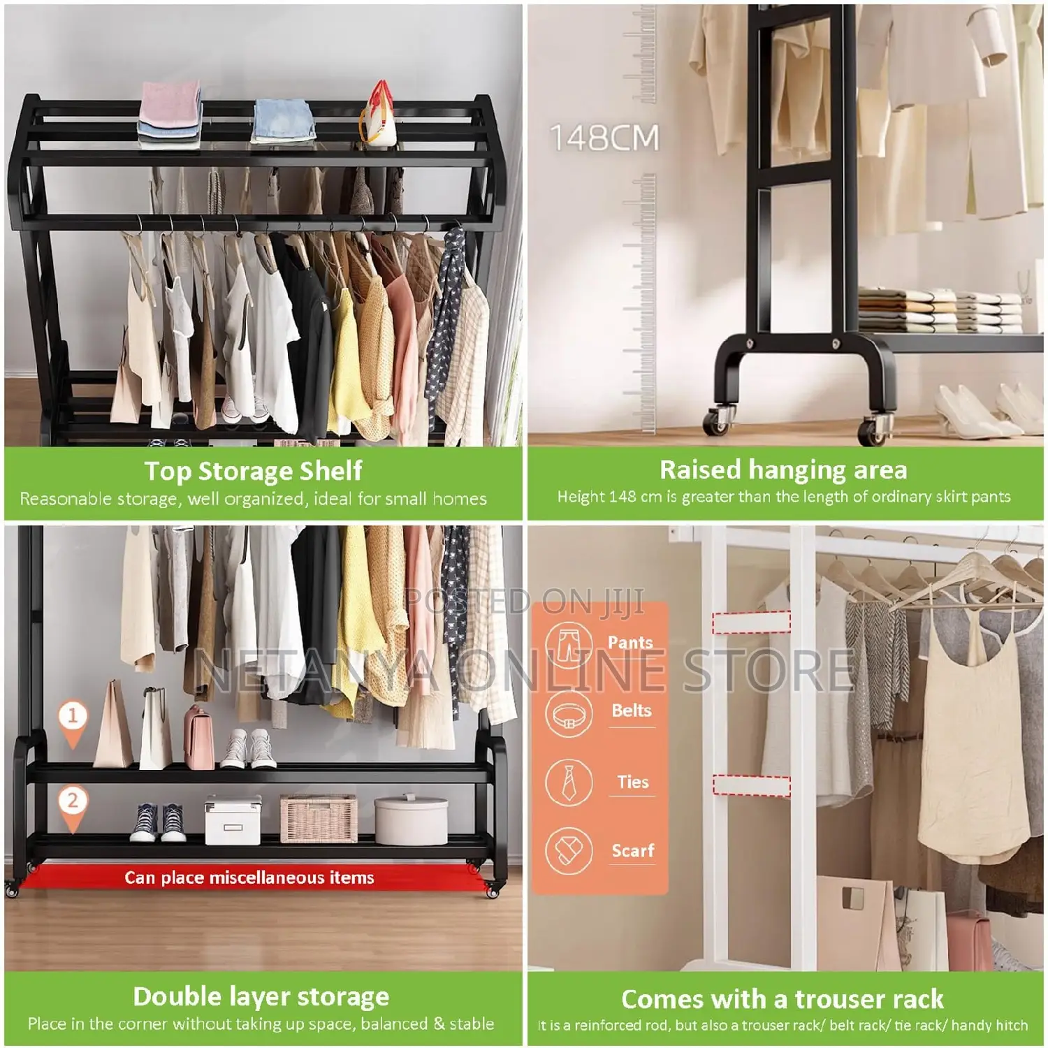 Large Capacity Clothes Rack