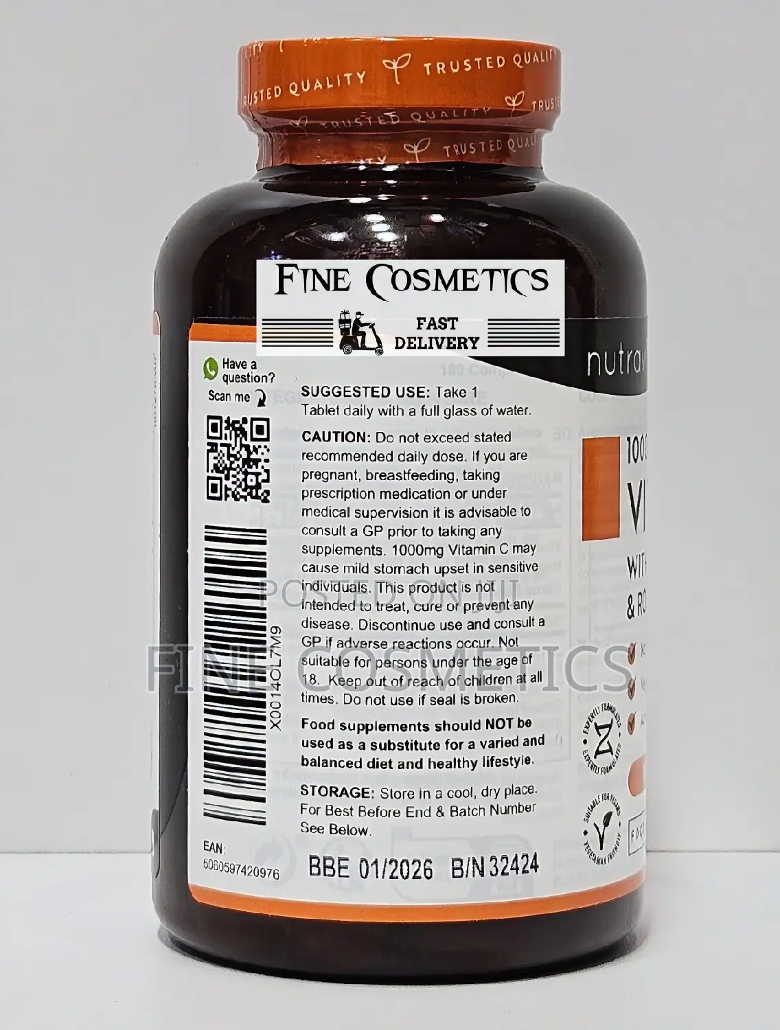 AUTHENTIC VITAMIN C TABLET 1000mg for Health Skin,Hair+Joint