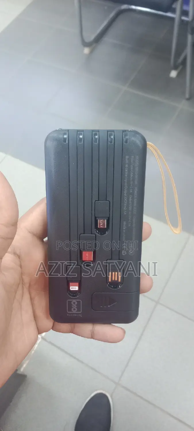 Power Bank 10,000mah Built in Cables All in One