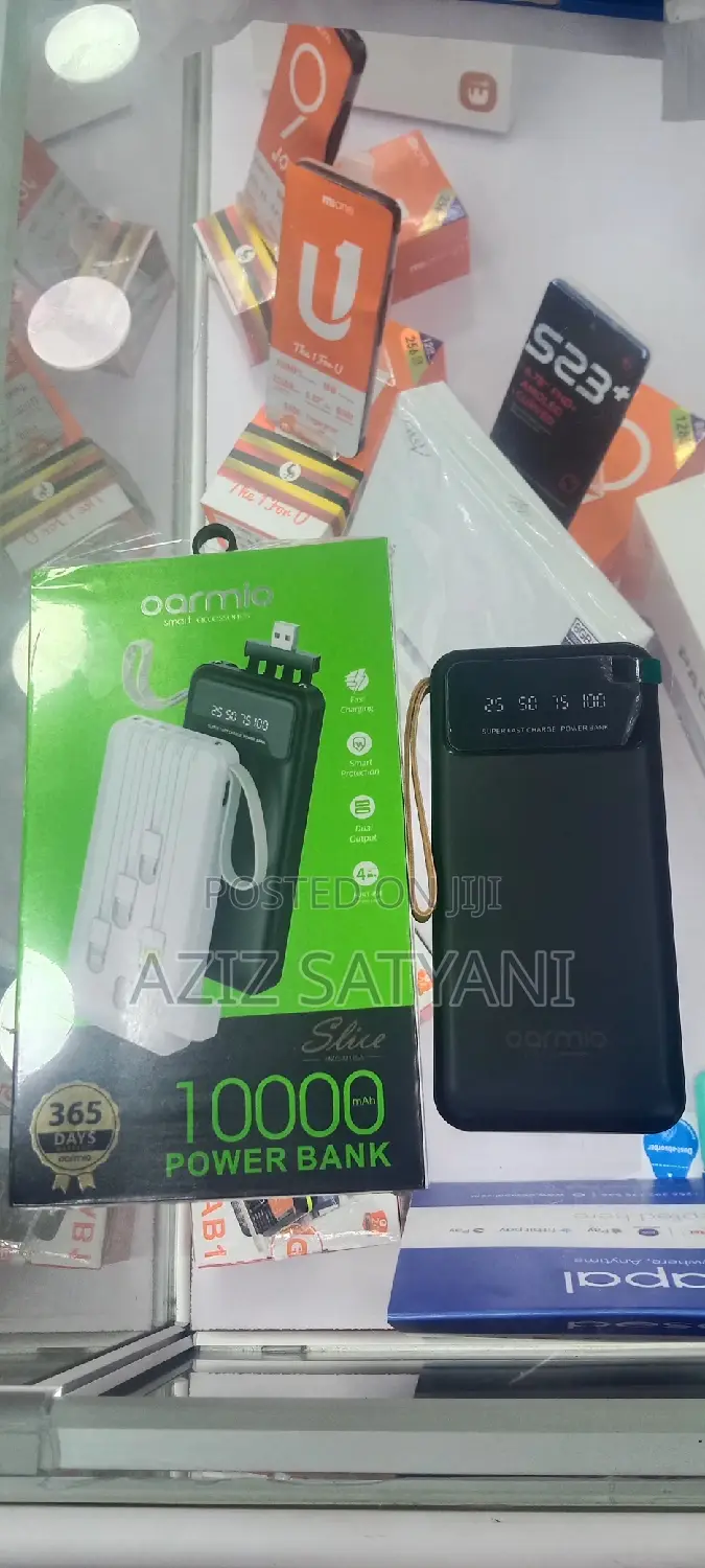 Power Bank 10,000mah Built in Cables All in One