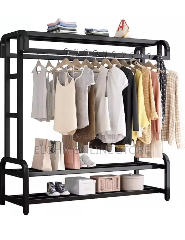 Double Rods Clothes Rack