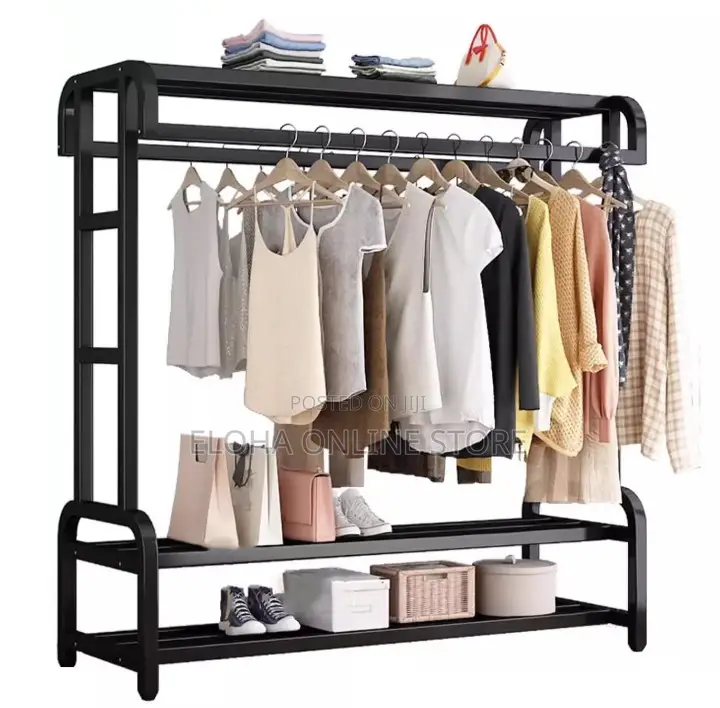 Double Rods Clothes Rack
