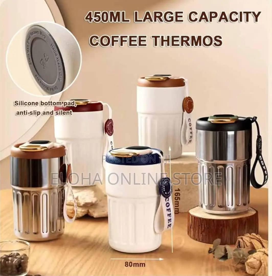Smart Coffee Thermos Cup With Temperature Display
