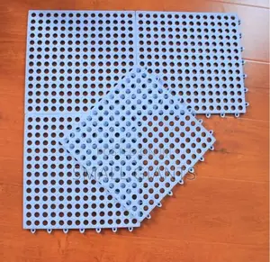 6pcs Interlocking Non Slip Bathroom Floor Tiles Rubber Mat