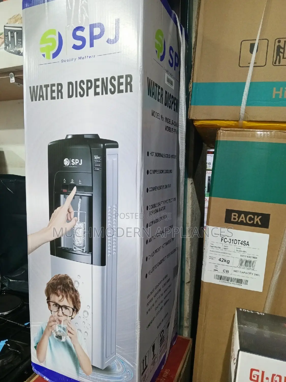SPJ Water Dispenser With a Fridge