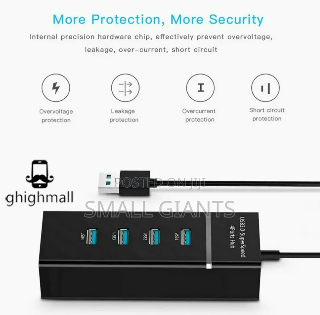 Universal Hi-Speed 4-Port USB 3.0 Hub