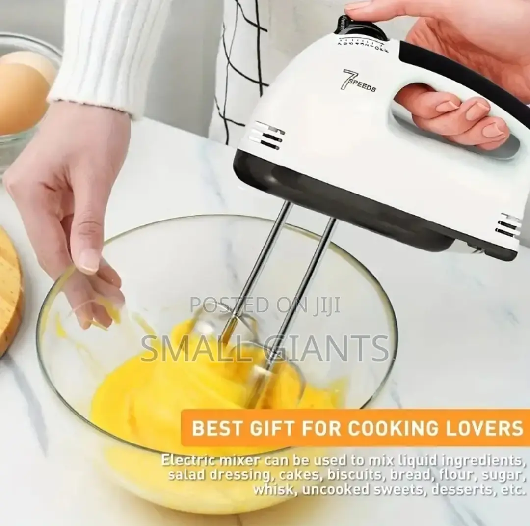 Electric Hand Mixer for Cake - White