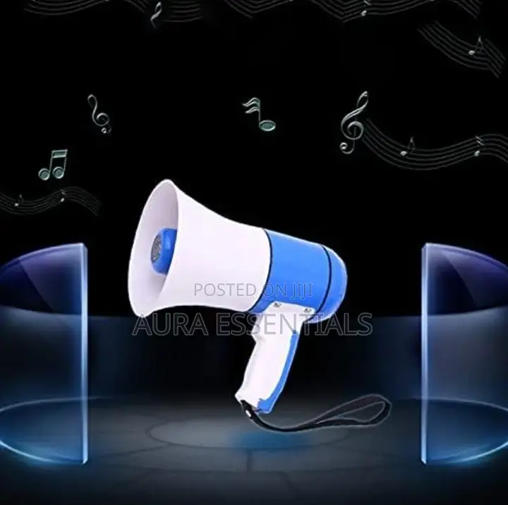 Loudspeaker Megaphone With Recording Reading Advertising