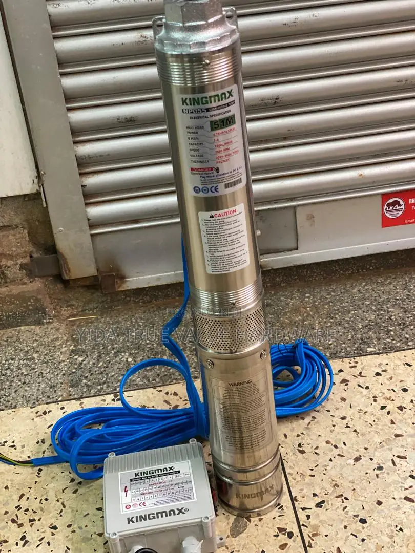 Submersible Water Pump 51m Kingmax With Control Box