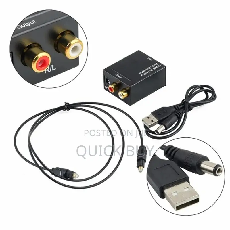 Digital to Analog Audio Converter Optical Fiber
