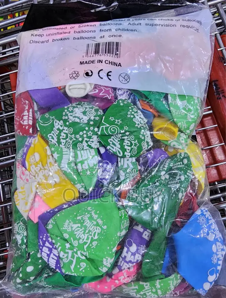 100pcs Happy Birthday Balloons