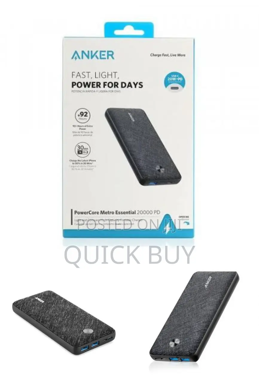 Anker Powercore Metro Essential 20W PD 20000mah Powerbank