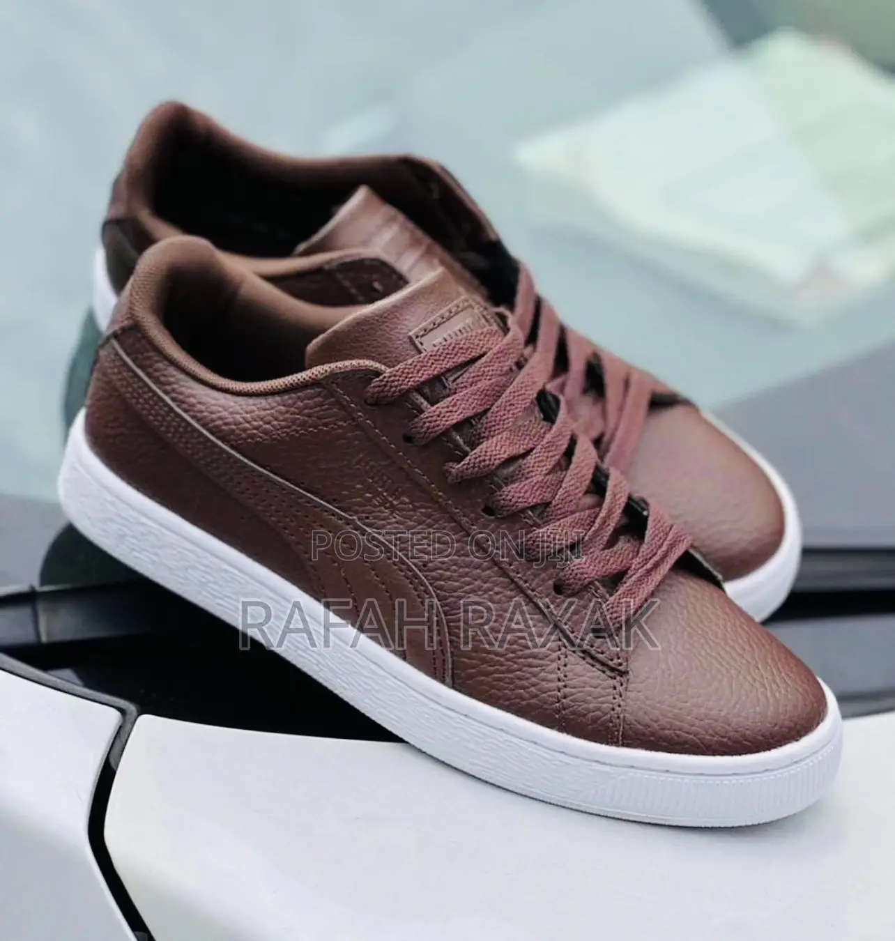 Original Classic Brown Men’S Puma Leather Sneakers
