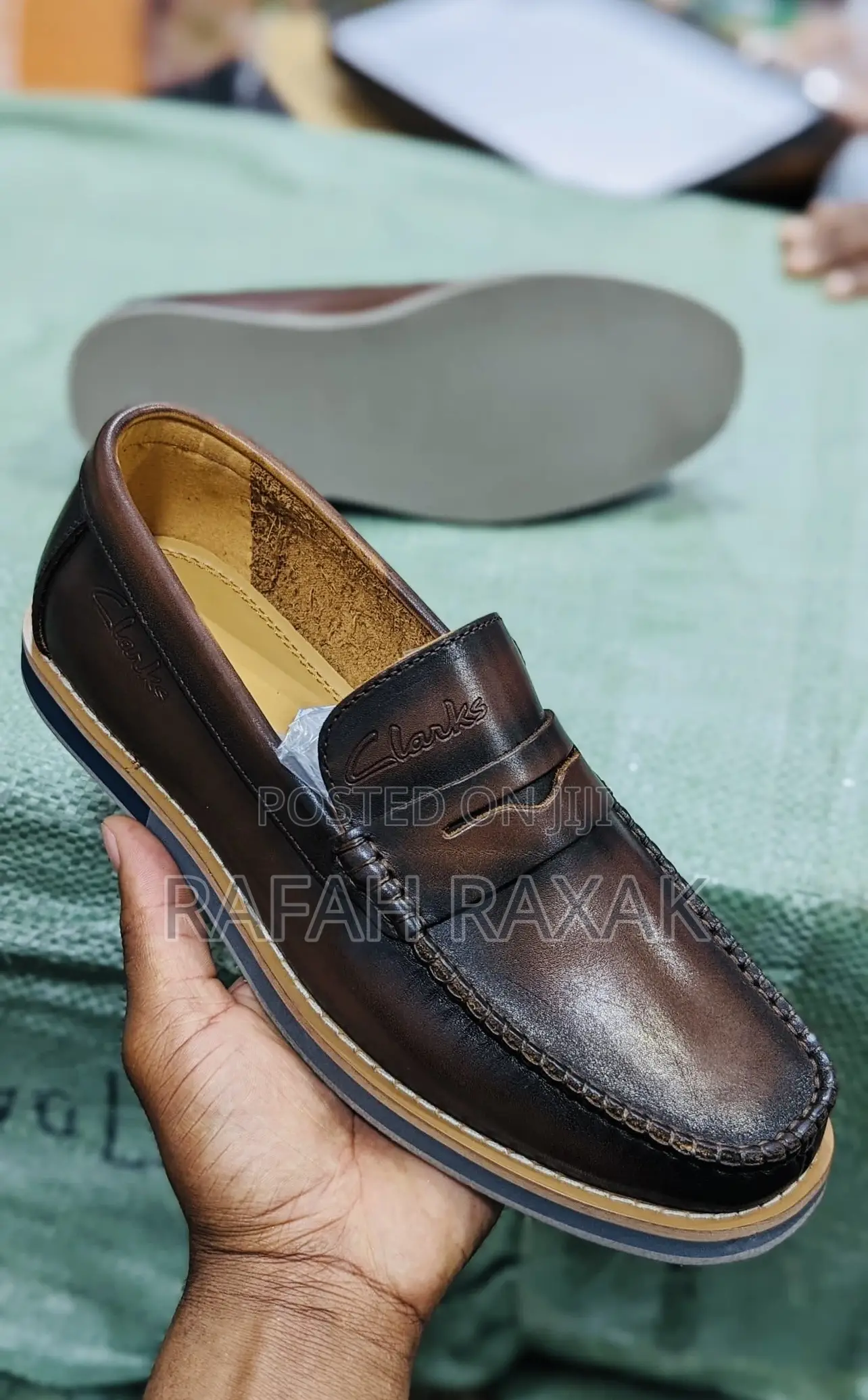 Original Men’S Casual Flat Sole Clarks Leather Moccasins