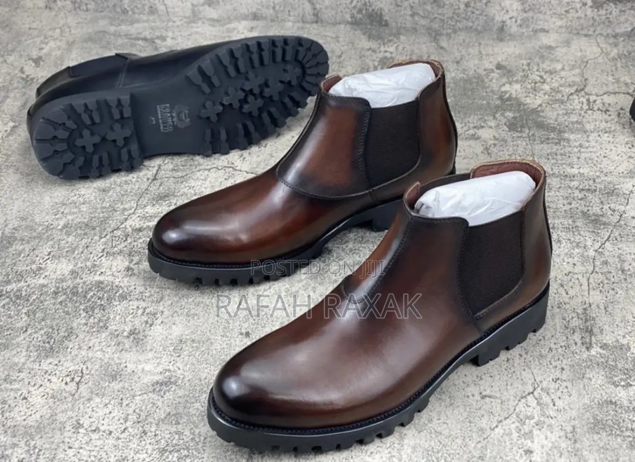 Original Coffee Brown Men’S Franco Banetti Ankle Boots