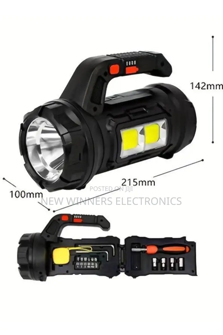 5in1 Multifunctional Torch Light With 14 PCS Tool Kit