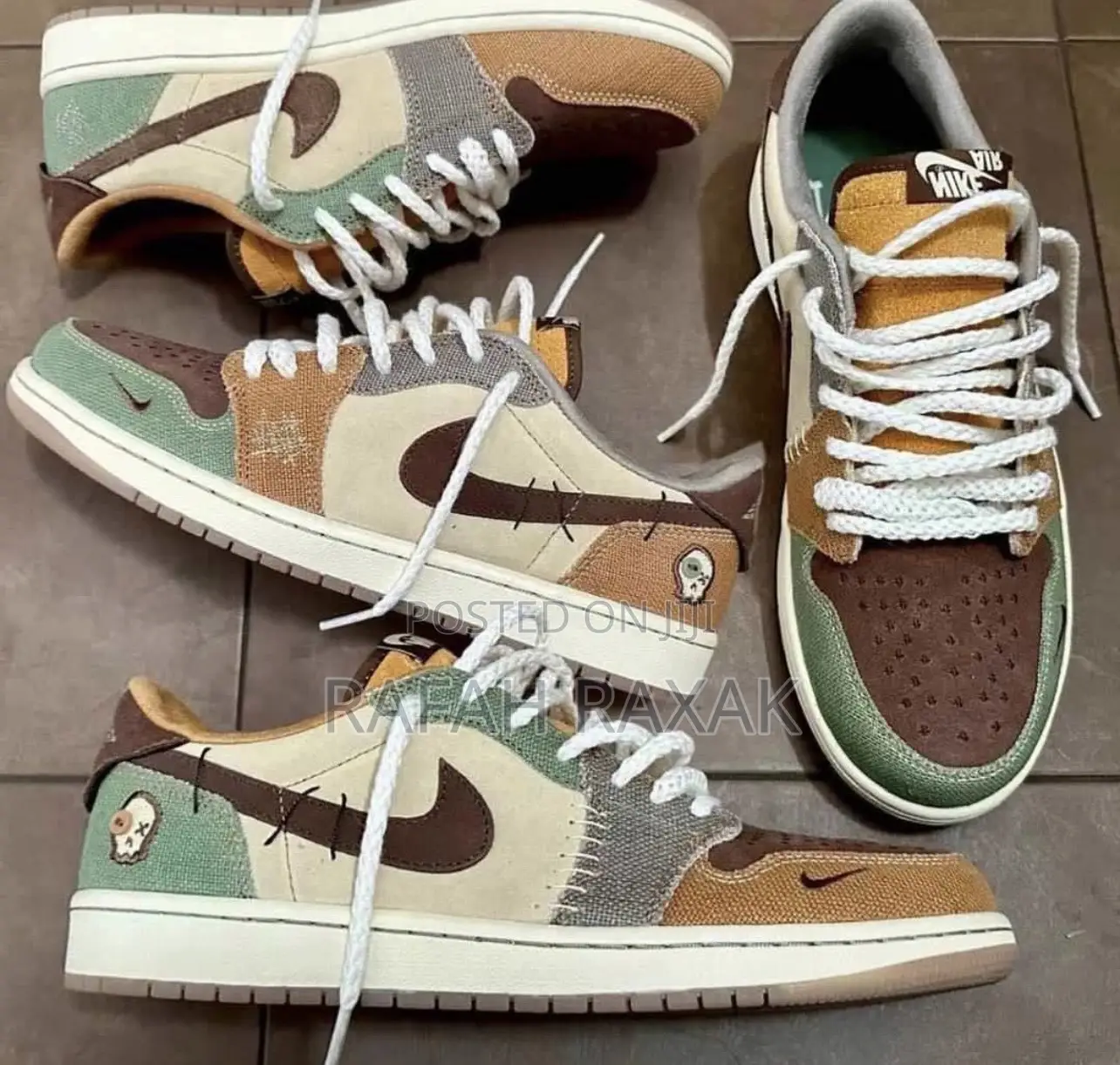 Original Zion Williamson Nike Air Jordan 1 Low Vodoo Sneaker