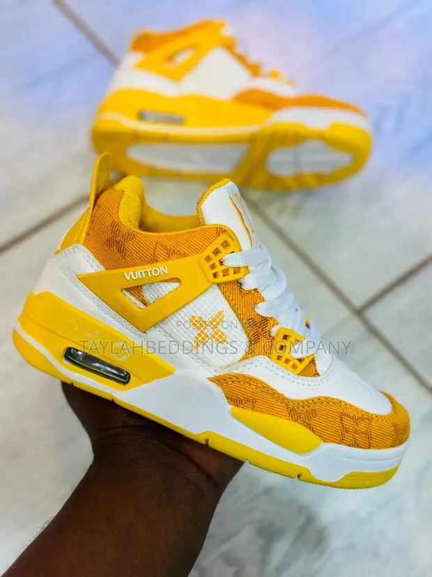 Kid's Air Jordan X Louis Vuitton – Yellow and White in Central