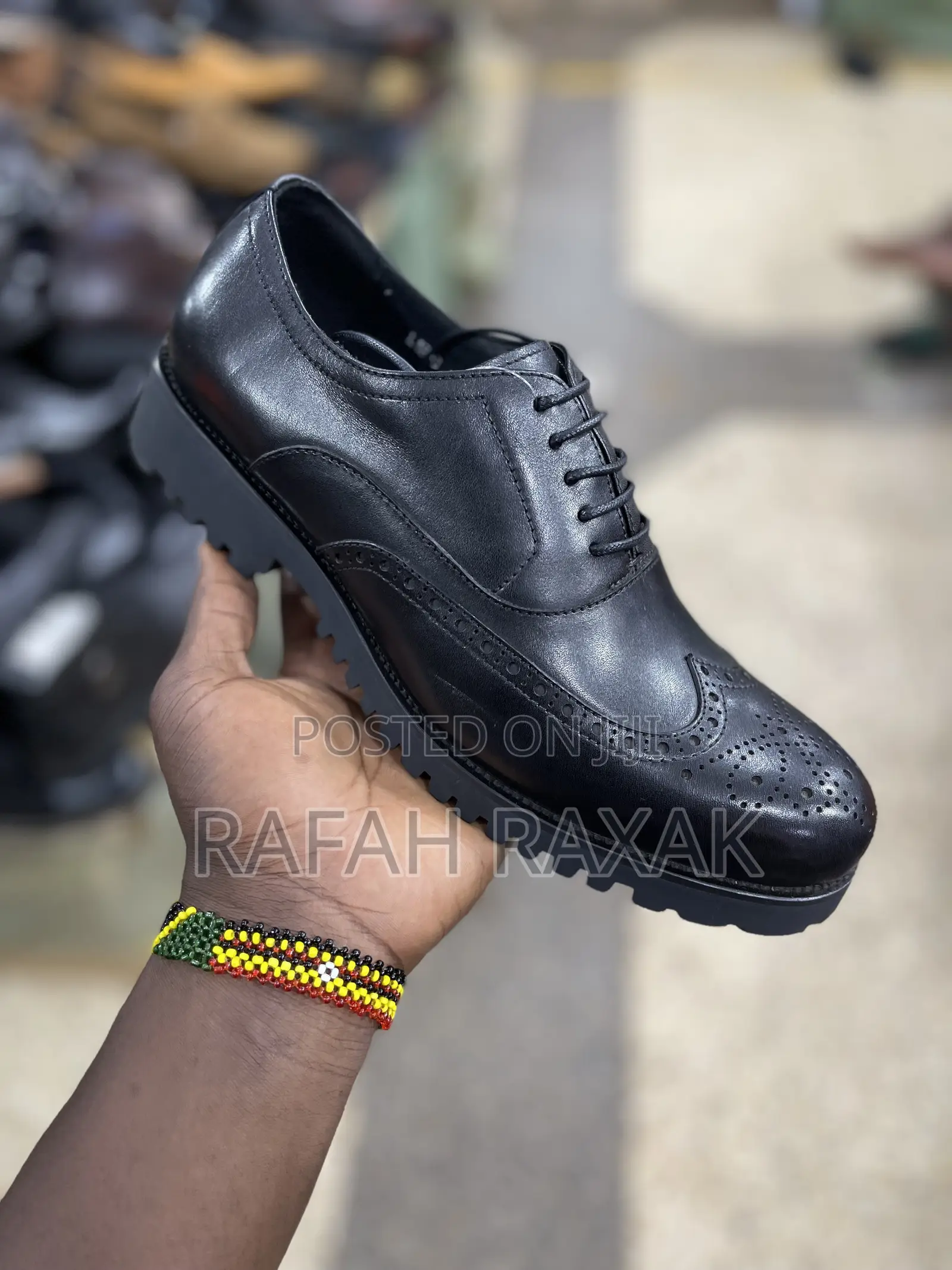 Original Black Leather Franco Banetti Oxfords