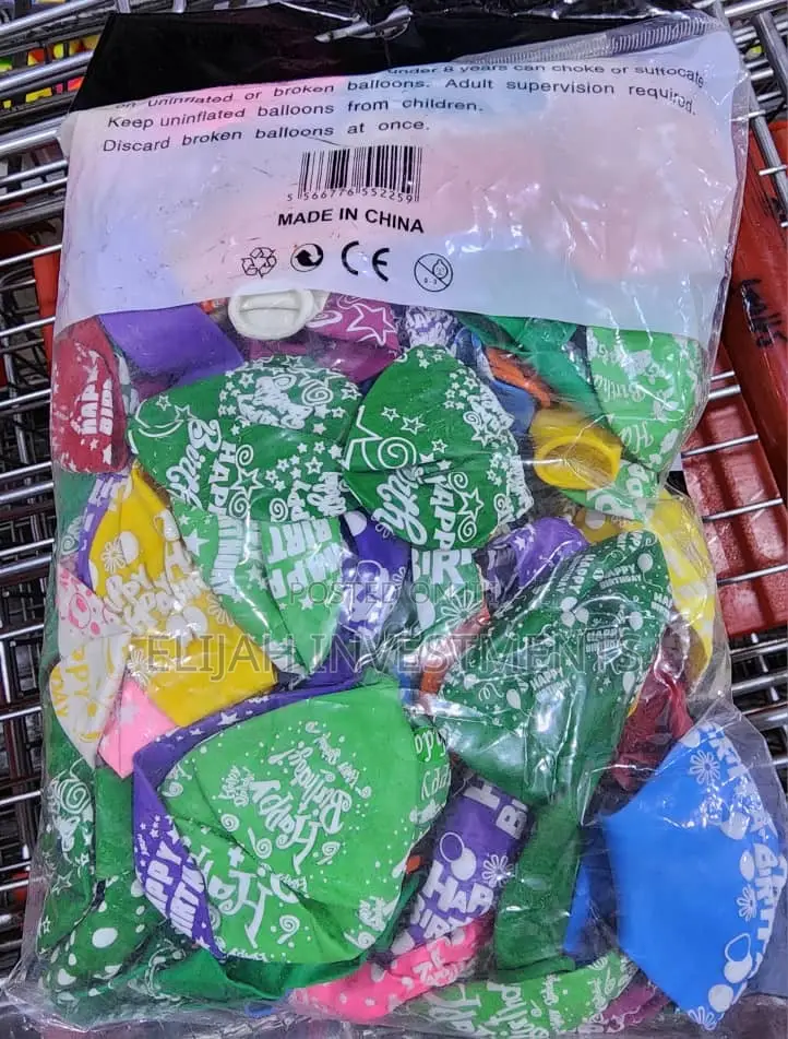 100pcs Happy Birthday Balloons