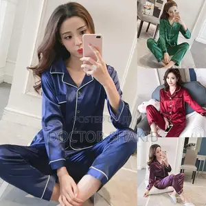 Photo - 2pcs Silk Pyjama Set