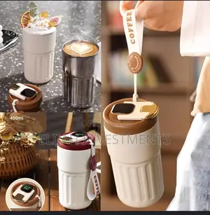Smart Coffee Thermos Cup With Temperature Display