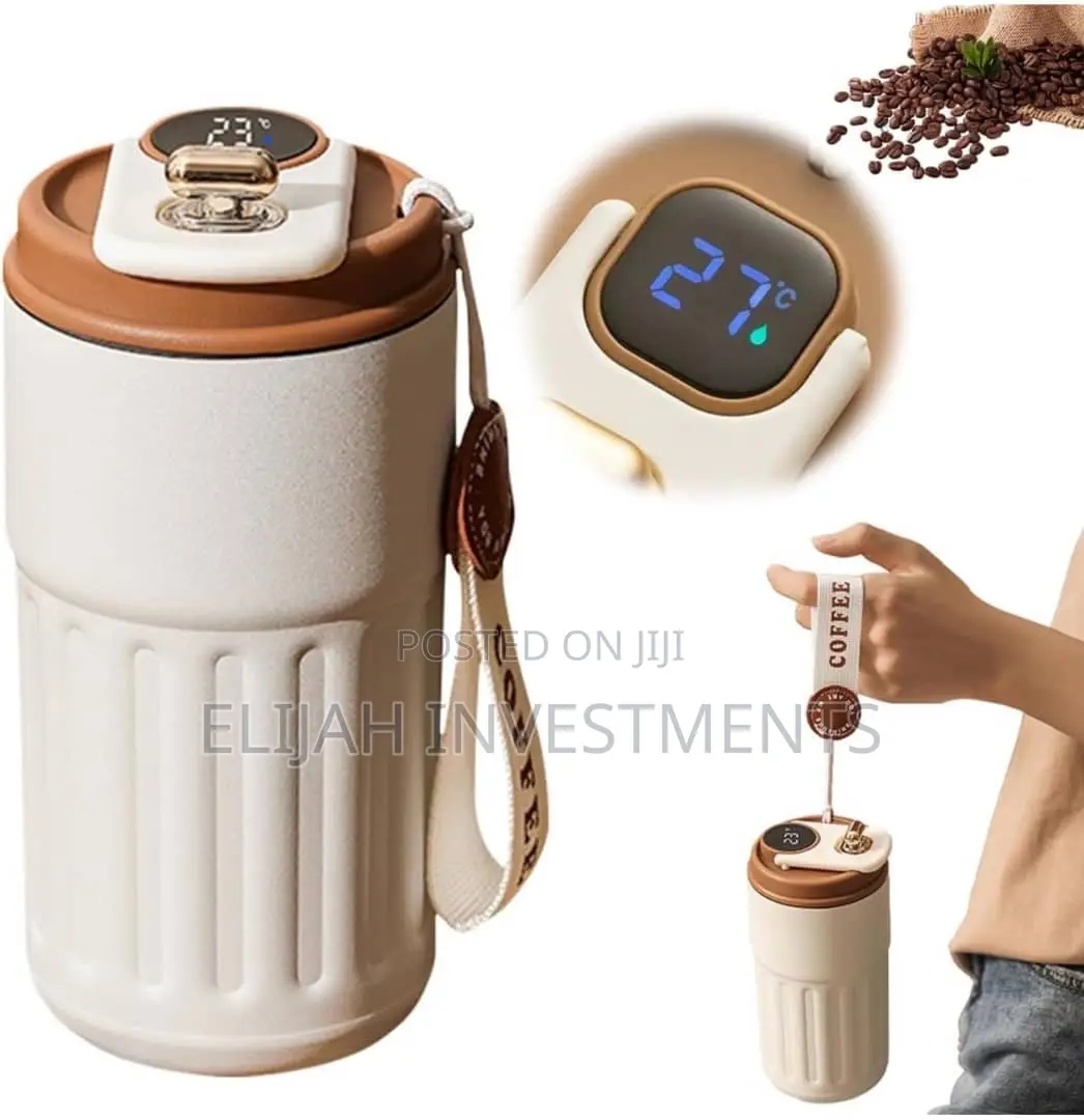 Coffee Thermos Mug With Temperature Display