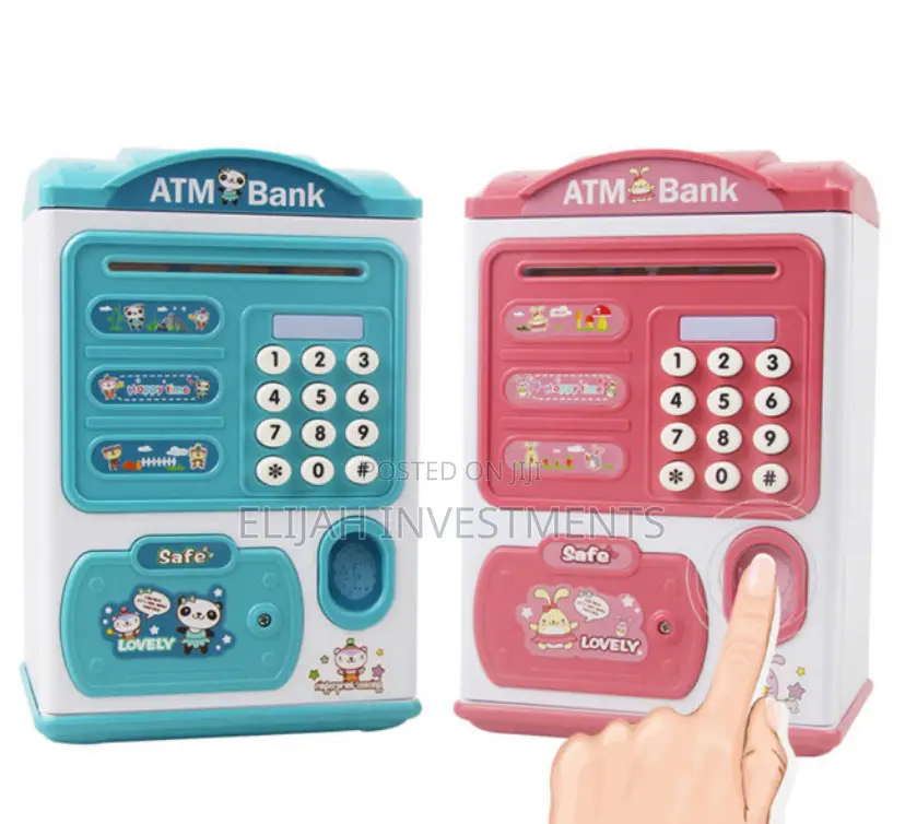Kids Electric Finger Print Recognition Bank Box