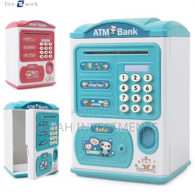Kids Electric Finger Print Recognition Bank Box