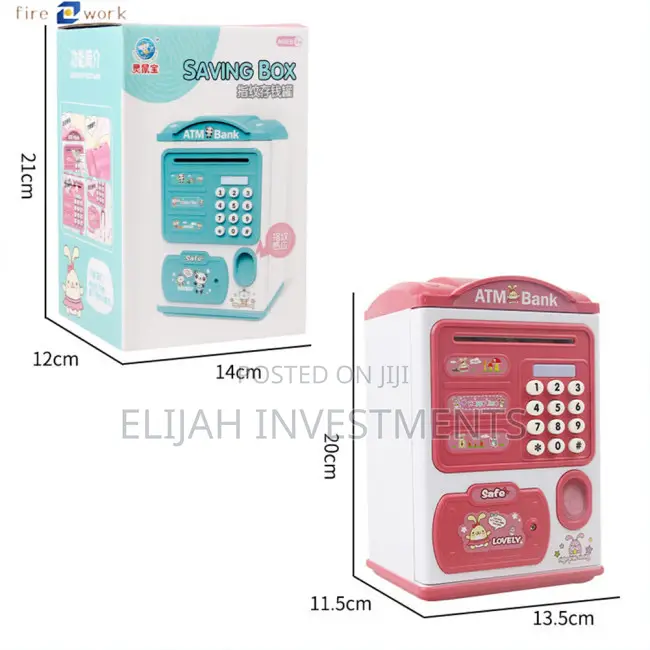 Kids Electric Finger Print Recognition Bank Box