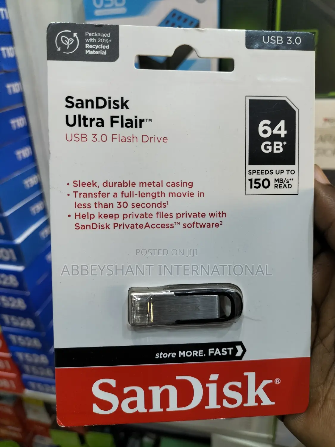 64gb Flash Sandisk Ultra Flair 64gb Usb 3.0 Flash Drive