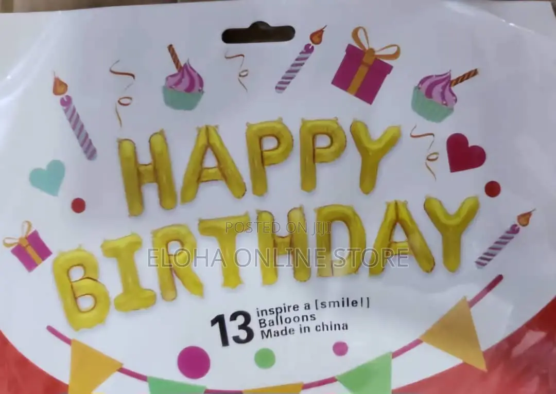 17" Happy Birthday Foil Balloons