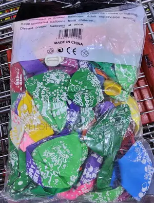 100pcs Happy Birthday Balloons