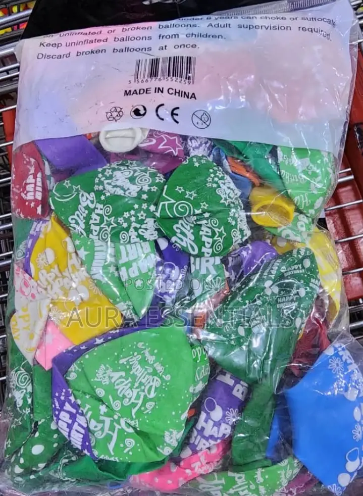 100pcs Happy Birthday Balloons