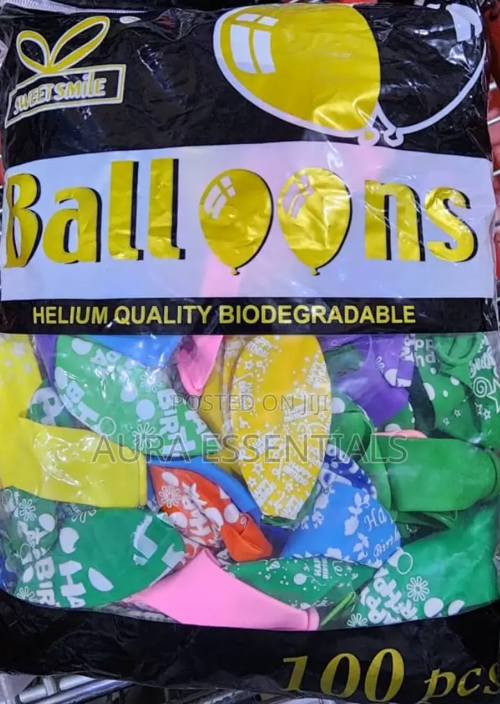 100pcs Happy Birthday Balloons