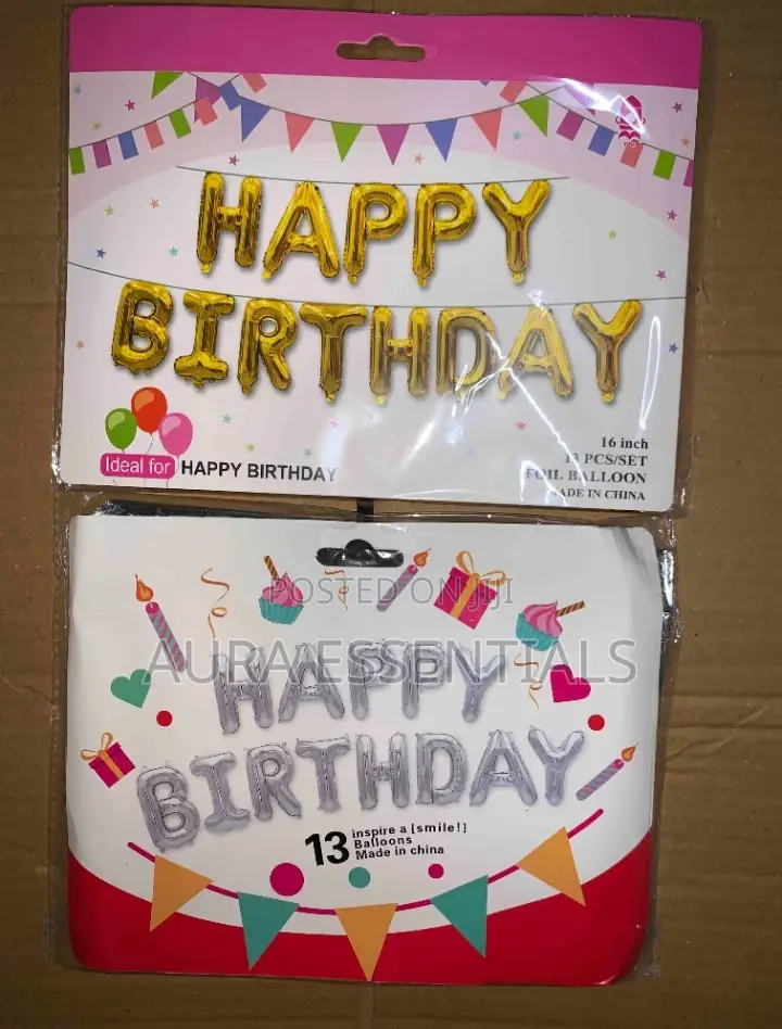 17" Happy Birthday Foil Balloons